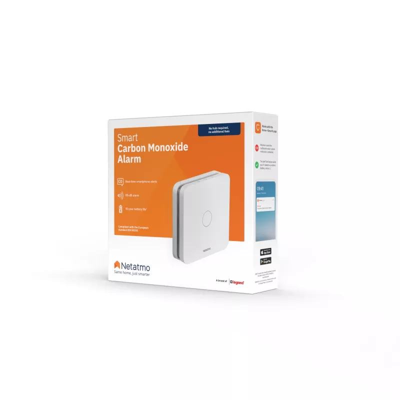 Oglekļa monoksīda detektors Netatmo Smart Carbon Monoxide Alarm