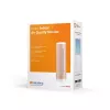 Iekštelpu gaisa kvalitātes monitors Netatmo Smart Indoor Air Quality Monitor — CO2 0–5000 ppm, temperatūra 0–50°C, troksnis, Wi‑Fi/Bluetooth, maiņstrāvas barošana, alumīnijs, rožu zelts