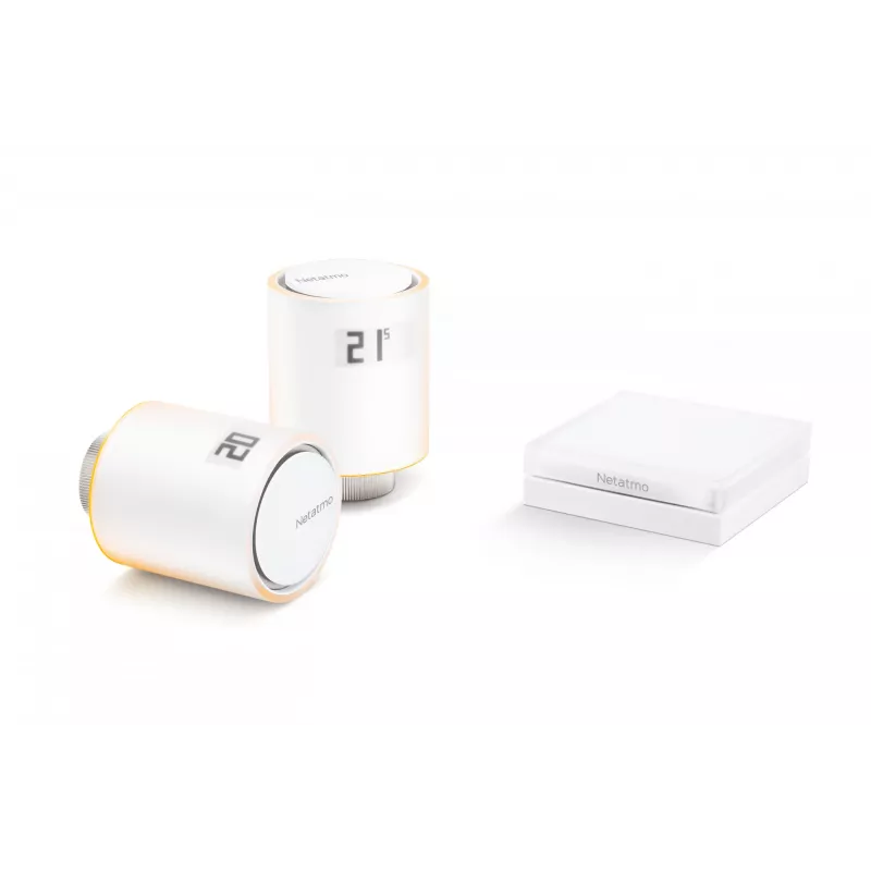 Netatmo Starter Pack - viedie radiatoru vārsti, balts, 0 - 50 °C, 2400 MHz, 100 m, 5 - 30 °C, °C