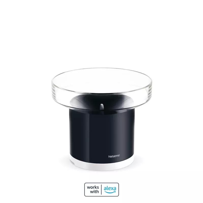 Netatmo Smart Rain Gauge, ar bateriju, AAA, 1,5 V, 130 mm, 130 mm, 110 mm