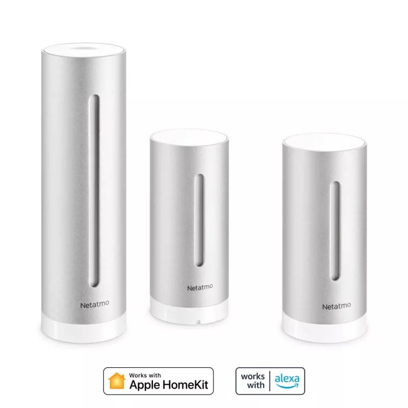 Netatmo iekštelpu komplekts “Viedā mājas laika stacija + papildu viedais iekštelpu modulis”