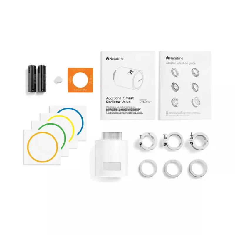 Netatmo komplekts: viedais termostats + 3 papildu viedie radiatoru vārsti