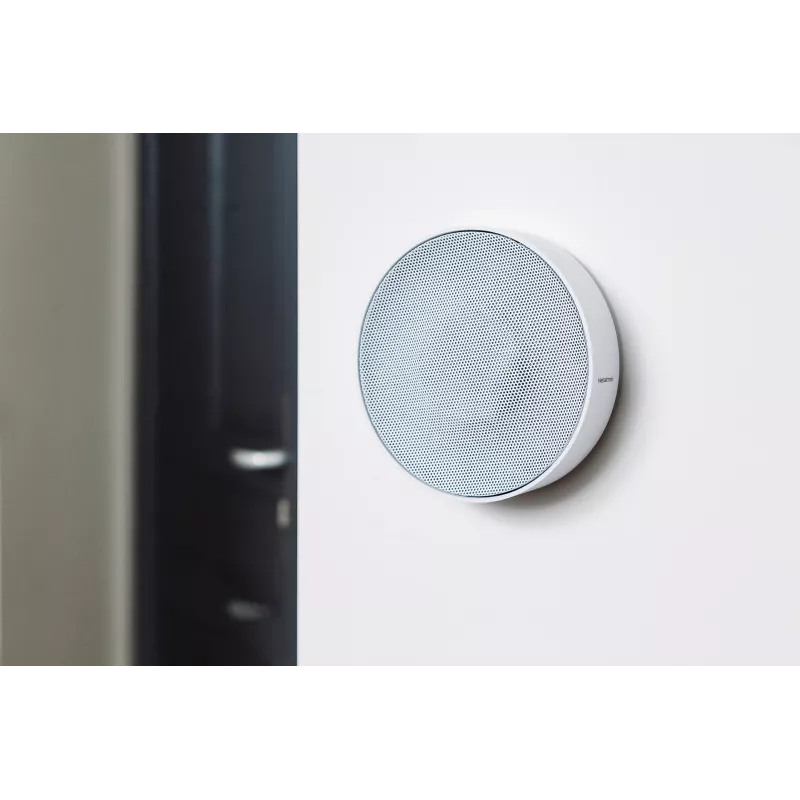 Bezvadu sirēna Netatmo NA-NIS01 iekštelpu balta, 110 dB, USB ports, AA x4, 130×35×130 mm