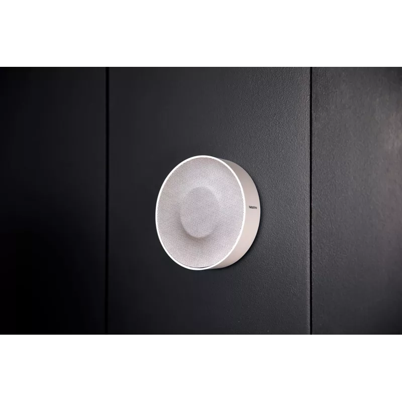 Bezvadu sirēna Netatmo NA-NIS01 iekštelpu balta, 110 dB, USB ports, AA x4, 130×35×130 mm