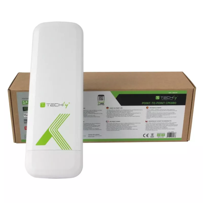 Punkts-punktā CPE Techly I-WL-CPE880 5,8 GHz Wi-Fi standarts