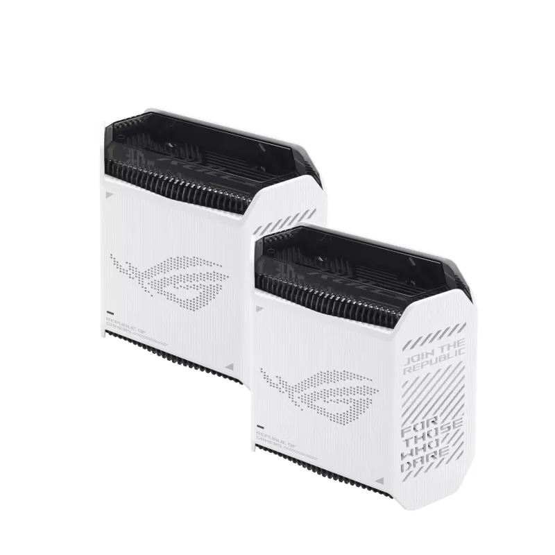 ASUS ROG Rapture GT6 (W-2-PK) Tri-band (2.4 GHz / 5 GHz / 5 GHz) Wi-Fi 6 (802.11ax) Balts 4 Iekšējās