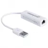Manhattan USB-A ātrgaitas Ethernet adapteris, 10/100 Mb/s tīkla, 480 Mb/s (USB 2.0), ātrgaitas USB, RJ45, balts, trīs gadu garantija