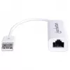 Manhattan USB-A ātrgaitas Ethernet adapteris, 10/100 Mb/s tīkla, 480 Mb/s (USB 2.0), ātrgaitas USB, RJ45, balts, trīs gadu garantija