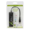 Techly IDATA USB-ETGIGA-3U2 klēpjdatora dokstacija/portu replikators USB 3.2 Gen 1 (3.1 Gen 1) Type-A Melns