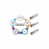 Intellinet raiduztvērēja modulis optiskais, gigabitu šķiedras SFP Mini-GBIC, 1000Base-Sx (LC) vairākmodu ports, 550 m, viļņu garums 850 nm, Ethernet, šķiedra, MSA saderīgs, ekvivalents Cisco GLC-SX-MM, trīs gadu garantija