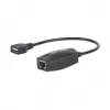 Manhattan USB-A līnijas pagarinātājs, lietošanai ar RJ45 tīkla kabeli (nav iekļauts), pagarina USB ierīci līdz 60 m, kopnes barošana, piemēroti Cat5e/Cat6/Cat6A RJ45 tīkla kabeļi, melns, trīs gadu garantija