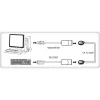Techly IUSB-EXTENDTY2 kabeļa savienotāju adapteris RJ-45 USB 2.0 Type-A melns