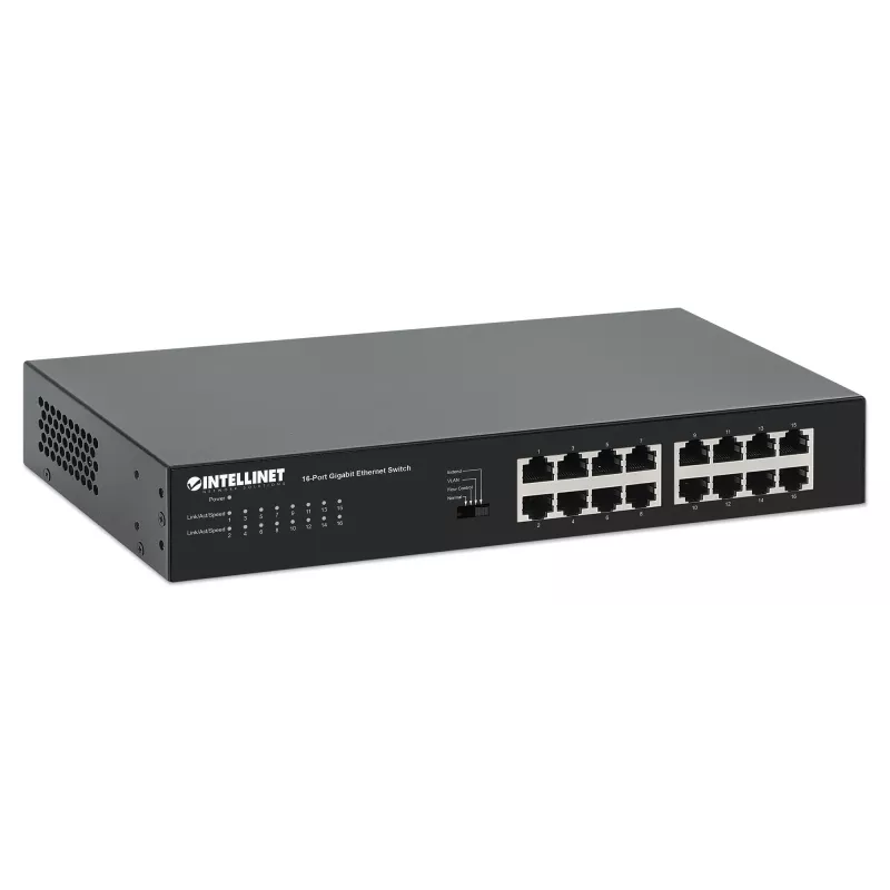 Nepārvaldāms komutators Manhattan 561815 16 portu Gigabit Ethernet 10/100/1000