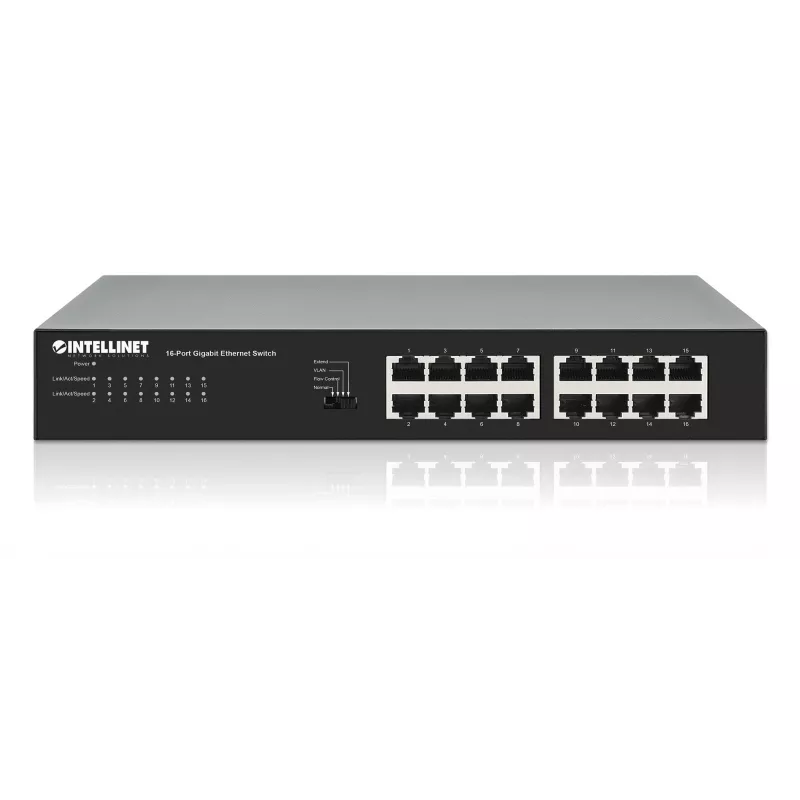 Nepārvaldāms komutators Manhattan 561815 16 portu Gigabit Ethernet 10/100/1000