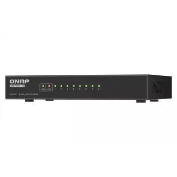 QNAP QSW-1108-8T-R2 tīkla slēdzis Nepārvaldāms 2.5G Ethernet (100/1000/2500) Galddators Melns