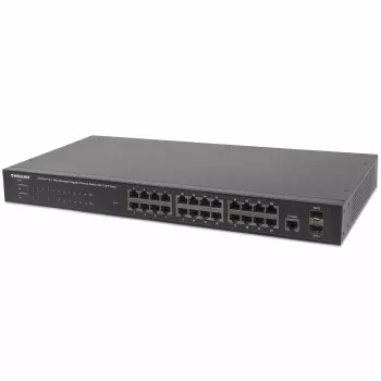 Pārvaldāms slēdzis Intellinet 24 portu Gigabit Ethernet PoE+