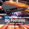 Pārvaldāms slēdzis Intellinet 8 pieslēgvietu Gigabit Ethernet PoE+ ar 2 SFP pieslēgvietām