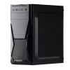 Datora korpuss Akyga AK13BK Micro Tower — ATX/Micro-ATX, 3×3,5 collu nodalījumi, 3×2,5 collu nodalījumi, augšējais barošanas bloks, USB 3.2 Gen1×2, maks. GPU 385 mm, melns