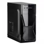 Datora korpuss Akyga AK13BK Micro Tower — ATX/Micro-ATX, 3×3,5 collu nodalījumi, 3×2,5 collu nodalījumi, augšējais barošanas bloks, USB 3.2 Gen1×2, maks. GPU 385 mm, melns