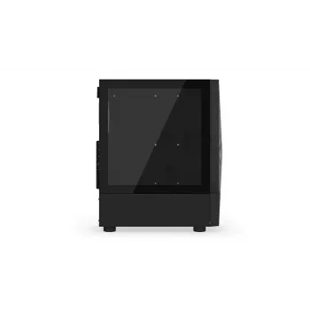 Datora korpuss KRUX VAKO KRX0132 ATX melns — rūdītais stikls, RGB, atbalsta Mini‑ATX, GPU līdz 31 cm, CPU dzesētājs līdz 15,9 cm