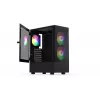 Datora korpuss KRUX VAKO KRX0132 ATX melns — rūdītais stikls, RGB, atbalsta Mini‑ATX, GPU līdz 31 cm, CPU dzesētājs līdz 15,9 cm