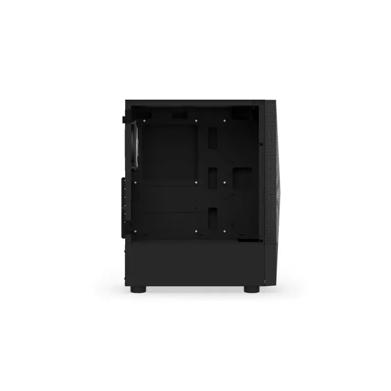 Datora korpuss KRUX VAKO KRX0132 ATX melns — rūdītais stikls, RGB, atbalsta Mini‑ATX, GPU līdz 31 cm, CPU dzesētājs līdz 15,9 cm