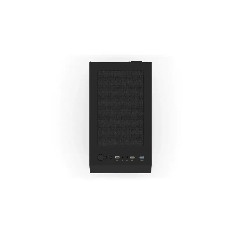 Datora korpuss KRUX VAKO KRX0132 ATX melns — rūdītais stikls, RGB, atbalsta Mini‑ATX, GPU līdz 31 cm, CPU dzesētājs līdz 15,9 cm