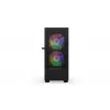 Datora korpuss KRUX VAKO KRX0132 ATX melns — rūdītais stikls, RGB, atbalsta Mini‑ATX, GPU līdz 31 cm, CPU dzesētājs līdz 15,9 cm