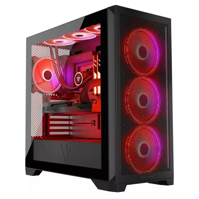 Modecom Volcano Expanse S Apex ARGB Midi korpuss, melns
