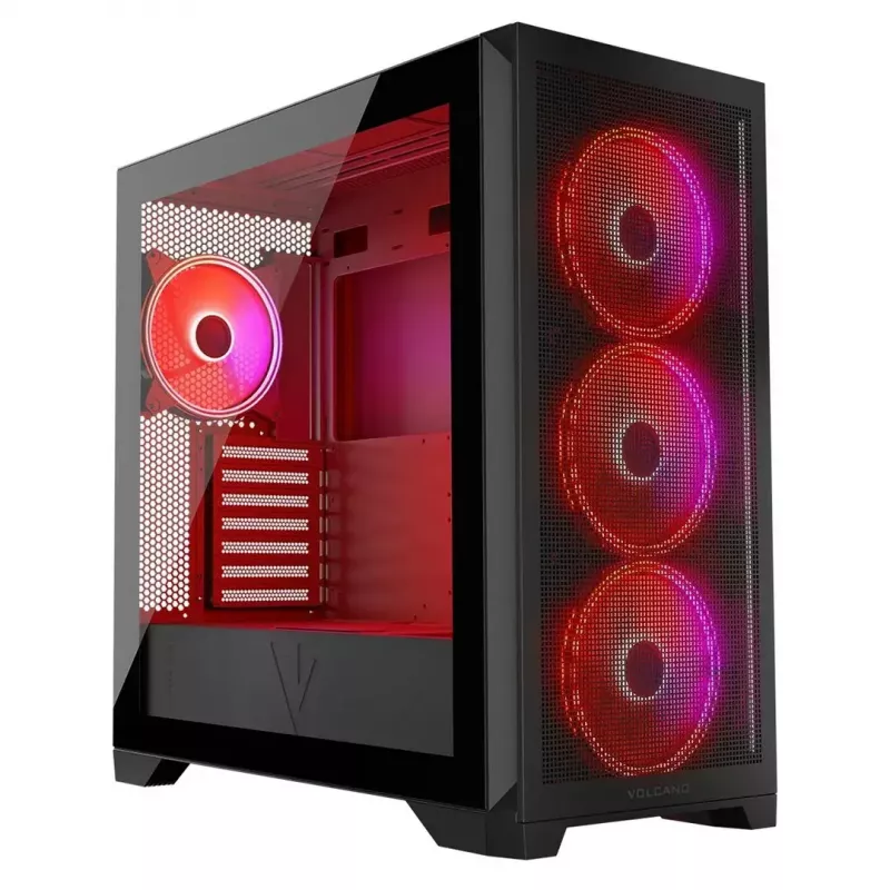 Modecom Volcano Expanse S Apex ARGB Midi korpuss, melns