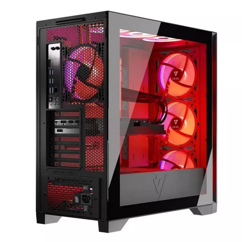 Modecom Volcano Expanse S Apex ARGB Midi korpuss, melns