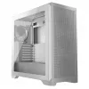 PC korpuss MODECOM VOLCANO EXPANSE S APEX ARGB Midi Tower balts — rūdīts stikls, ARGB, atbalsta micro ATX, GPU līdz 430 mm