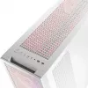 PC Case MODECOM VOLCANO EXPANSE T APEX ARGB MIDI balta — rūdīts stikls, ARGB, USB-C, atbalsta micro-ATX, GPU līdz 430 mm