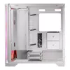 PC Case MODECOM VOLCANO EXPANSE T APEX ARGB MIDI balta — rūdīts stikls, ARGB, USB-C, atbalsta micro-ATX, GPU līdz 430 mm