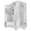 Datora korpuss MODECOM Volcano Perun Apex ARGB balts — Midi tornis, rūdīts stikls, ARGB, USB-C, atbalsta micro ATX, GPU līdz 39 cm