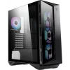MSI MPG GUNGNIR 110R Mid Tower spēļu datora korpuss melns, USB 3.2 Gen2 Type C, 4x 120mm ARGB ventilators, Mystic Light sinhronizācija, 1 uz 6 ARGB vadības plate, 2x rūdīta stikla paneļi, ATX, mATX, mini-ITX