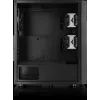 PC korpuss Versa XM1 melns tērauds 120mm ventilators USB3.0 - melns