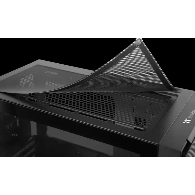 PC korpuss Versa XM1 melns tērauds 120mm ventilators USB3.0 - melns