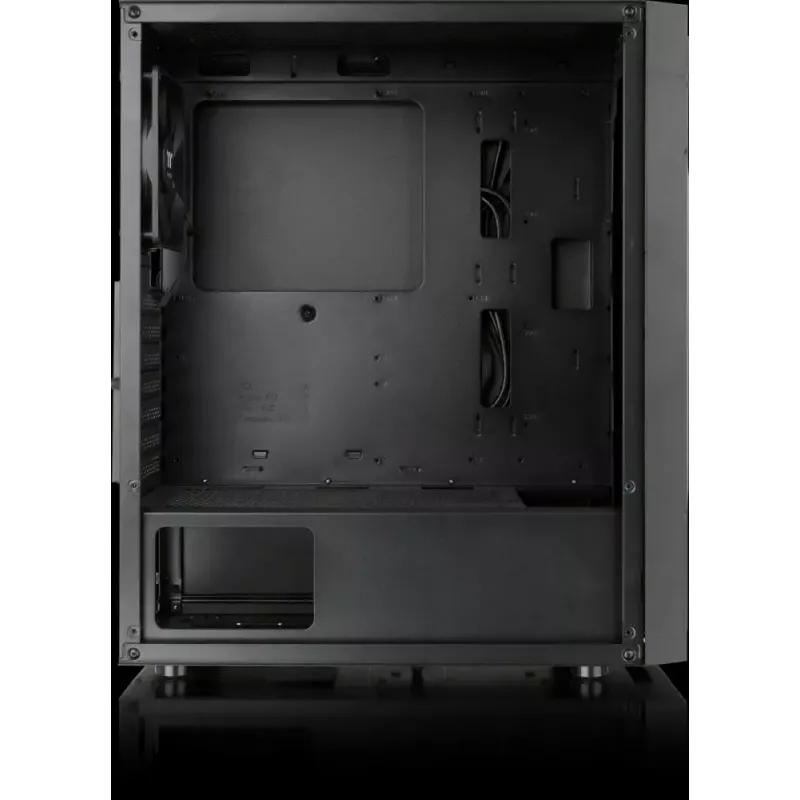 PC korpuss Versa XM1 melns tērauds 120mm ventilators USB3.0 - melns