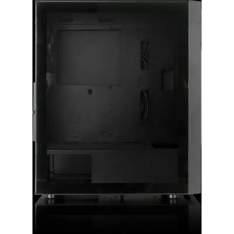 PC korpuss Versa XM1 melns tērauds 120mm ventilators USB3.0 - melns