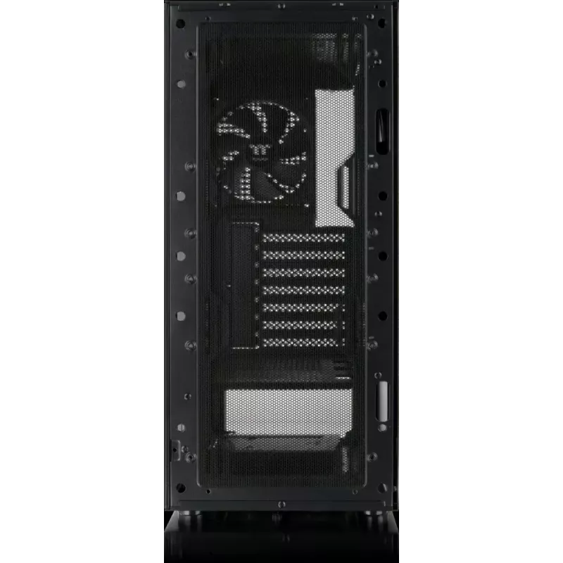 PC korpuss Versa XM1 melns tērauds 120mm ventilators USB3.0 - melns