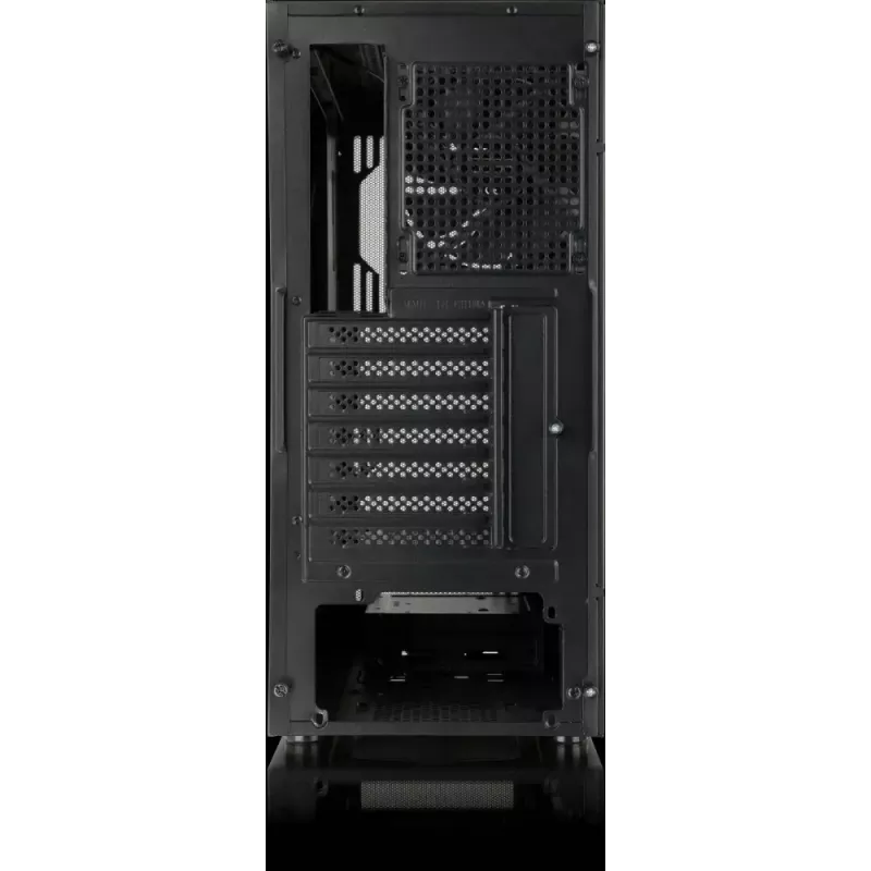 PC korpuss Versa XM1 melns tērauds 120mm ventilators USB3.0 - melns