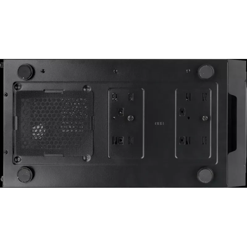 PC korpuss Versa XM1 melns tērauds 120mm ventilators USB3.0 - melns