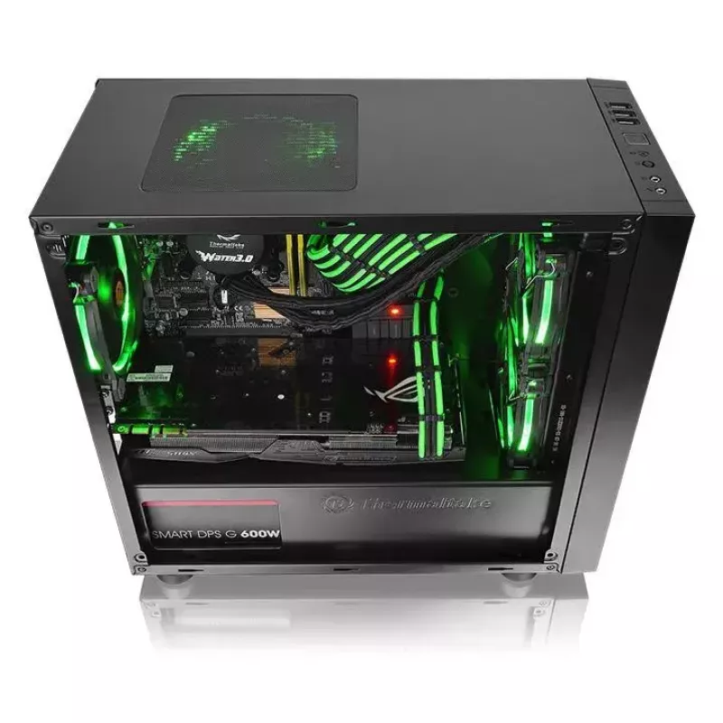 PC Case Thermaltake Versa H17 Window Micro Tower Melns