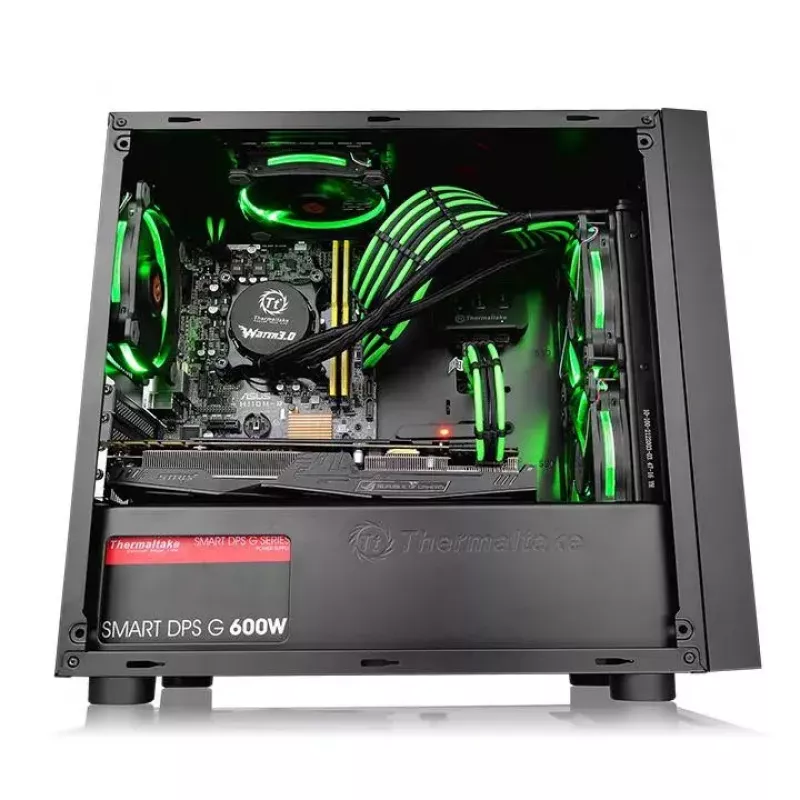 PC Case Thermaltake Versa H17 Window Micro Tower Melns