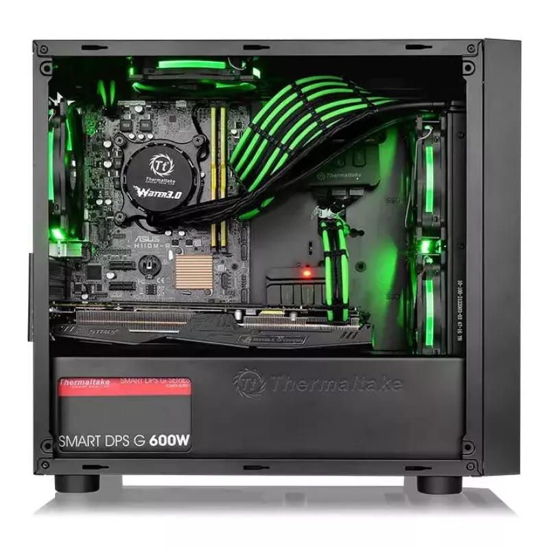 PC Case Thermaltake Versa H17 Window Micro Tower Melns