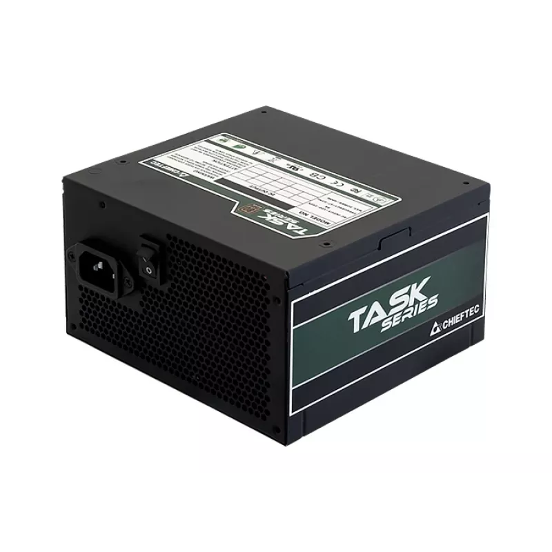 Chieftec Task TPS-500S barošanas bloks 500 W 24-pin ATX ATX Melns