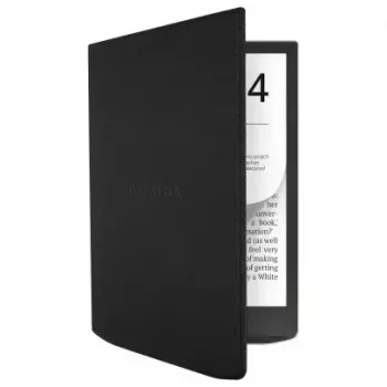 Flip case for PocketBook 7.8 inch e-book reader — HN-FP-PU-743G-RB-WW, magnetic closure, Melns