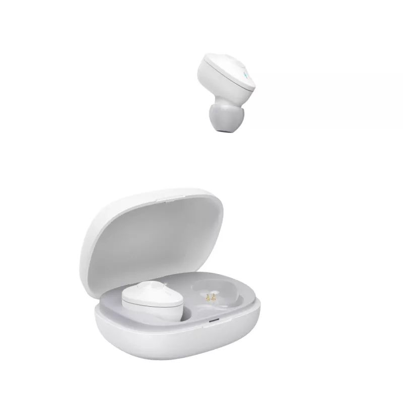 Hama Freedom Buddy austiņas True Wireless Stereo (TWS) iebāžamas Zvani/Mūzika USB Type-C Bluetooth Gaiši pelēka, Balta