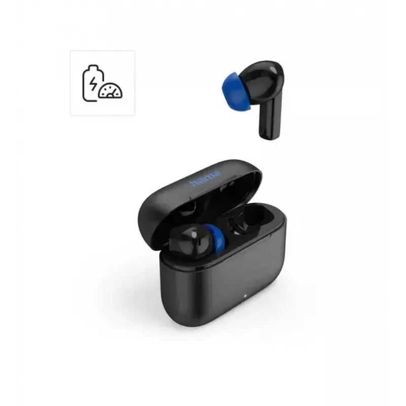 Hama Passion Clear II austiņas True Wireless Stereo (TWS) ievietojamās Mūzika Melns